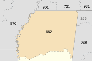 Memphis TN Area Code Map